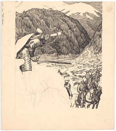 Roland suona il corno da Niels Skovgaard