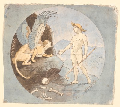 Edipo e la Sfinge da Niels Skovgaard