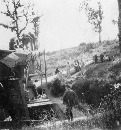 Big Bertha, il cannone tedesco che bombardò Parigi, Prima Guerra Mondiale, c1918 da Nightingale and Co