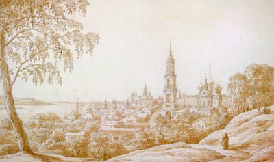 Veduta di Kostroma, Russia da Nikandor Grigorievich Chernetsov