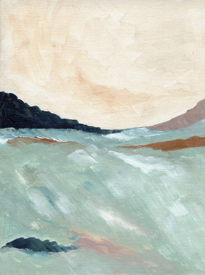 Paesaggio costiero astratto da Nikita Jariwala