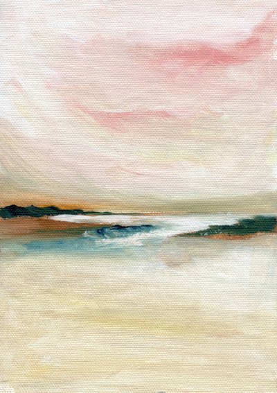 Paesaggio marino astratto a pastello da Nikita Jariwala