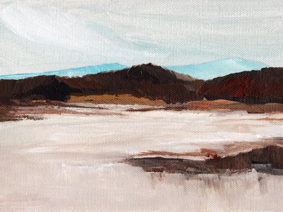 Paesaggio montano in tonalità tenui da Nikita Jariwala