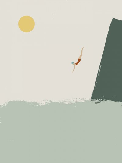 Tuffo dalla scogliera sull