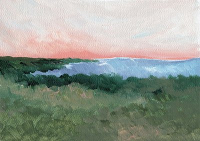 Cielo rosa e vista sul mare da Nikita Jariwala