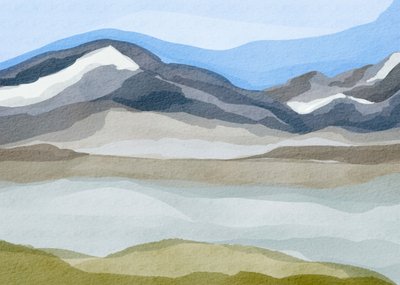 Sereno panorama montano da Nikita Jariwala
