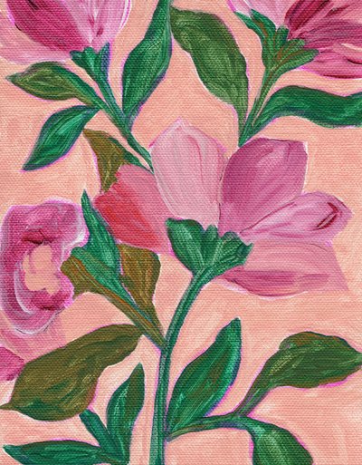 Fiori rosa vivaci da Nikita Jariwala