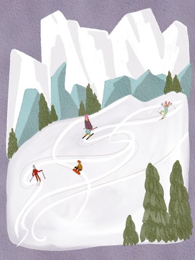 Divertimento invernale in montagna da Nikita Jariwala