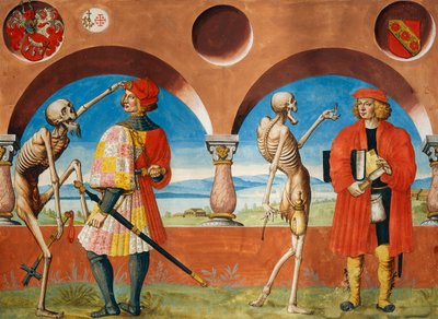 La morte, cavaliere e giurista dal ciclo della Danza della Morte di Albrecht Kauw da Niklaus Manuel
