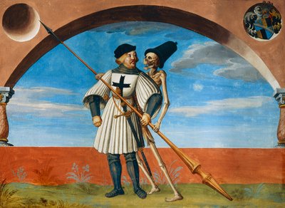 La morte e il cavaliere teutonico dal ciclo della Danza della Morte di Albrecht Kauw da Niklaus Manuel