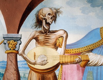La morte che suona la mandola (dettaglio) da Niklaus Manuel