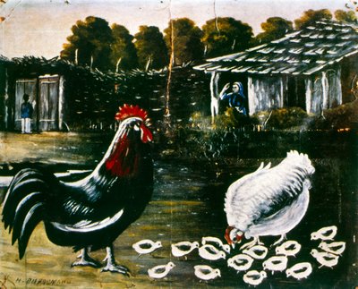 Gallina e gallo da Niko Pirosmani