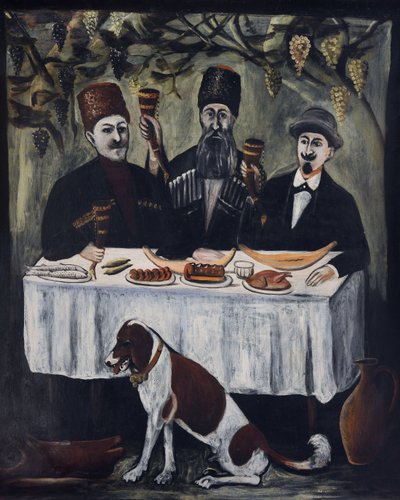 Festa in una pergola di viti da Niko Pirosmani
