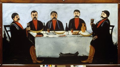 Il banchetto dei cinque principi da Niko Pirosmani