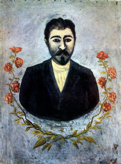 Ritratto di un lavoratore ferroviario da Niko Pirosmani