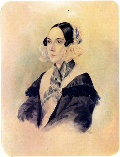 Ritratto della Decabrista Baronessa Anna von Rosen 1797-1883, 1832 da Nikolai Alexandrovich Bestuzhev