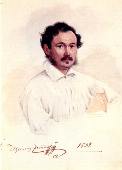 Ritratto del Decabrista Duca Dmitry Shchepin-Rostovsky 1798-1858, 1839 da Nikolai Alexandrovich Bestuzhev