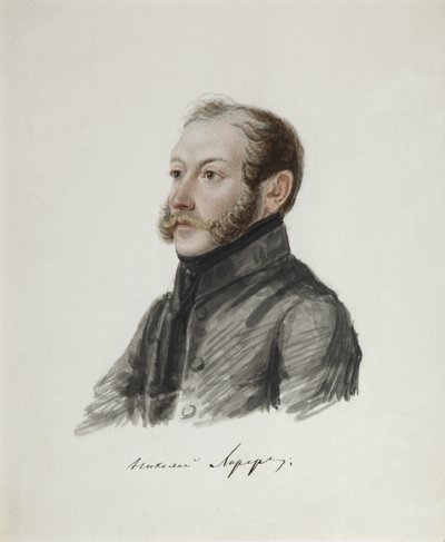 Ritratto del decabrista Nikolai Lorer, 1794-1873 da Nikolai Alexandrovich Bestuzhev