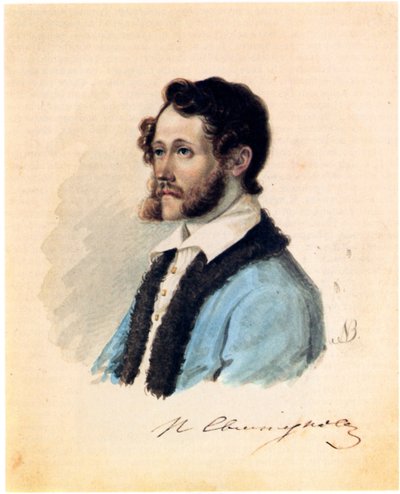 Ritratto del decabrista Pyotr Svistunov 1803-1889, 1836 da Nikolai Alexandrovich Bestuzhev