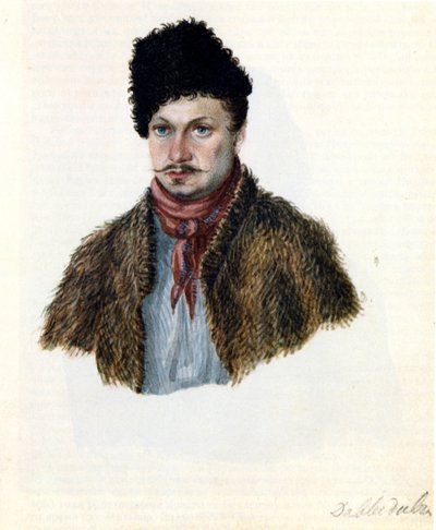 Ritratto del Decabrista Vasily Davydov 1793-1855, 1839 da Nikolai Alexandrovich Bestuzhev
