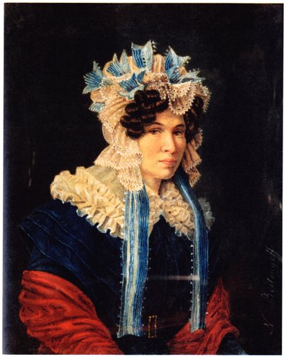 Ritratto di Lyubov Ivanovna Stepovaya 1783-1858, 1927 da Nikolai Alexandrovich Bestuzhev