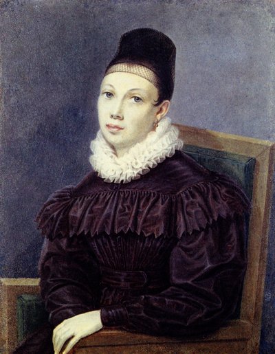 Ritratto di Yelizaveta Petrovna Naryshkina 1801-1867, 1832 da Nikolai Alexandrovich Bestuzhev