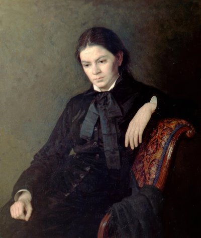 Ritratto di una signora sconosciuta da Nikolai Alexandrovich Yaroshenko