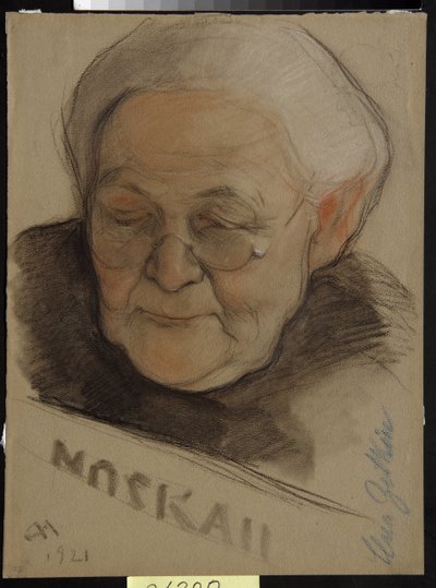 Ritratto di Clara Zetkin da Nikolai Andreevich Andreev