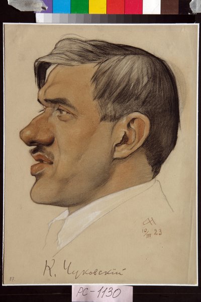 Ritratto di Kornei Tchoukovski da Nikolai Andreevich Andreev