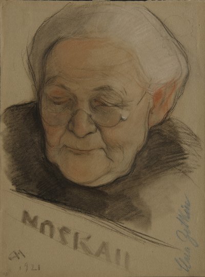 Ritratto di Clara Zetkin 1857-1933 da Nikolai Andreevich Andreev