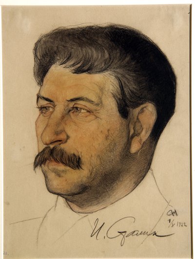 Ritratto di Joseph Stalin da Nikolai Andreevich Andreev