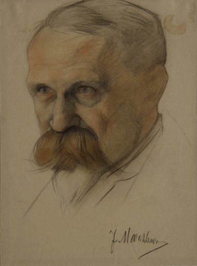 Ritratto di Julian Marchlewski 1866-1925, primi anni 1920 da Nikolai Andreevich Andreev