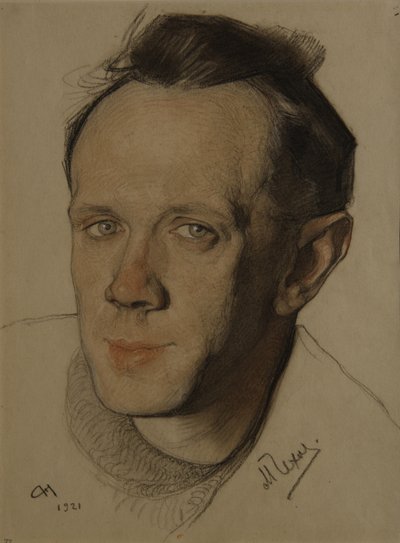 Ritratto di Mikhail Aleksandrovich Chekhov 1891-1955, 1921 da Nikolai Andreevich Andreev