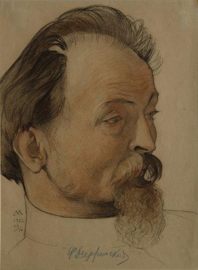 Ritratto del politico Felix E. Dzerzhinsky 1877-1926, presidente della Cheka, 1922 da Nikolai Andreevich Andreev