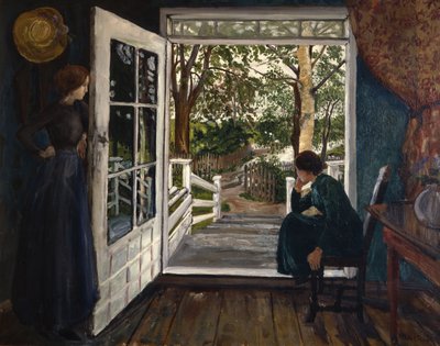 Alla porta della stanza del giardino da Nikolai Astrup