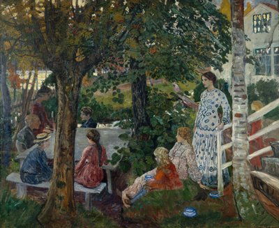 Compleanno in giardino da Nikolai Astrup