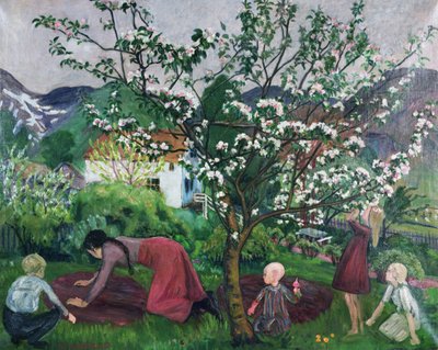 Nel giardino, c.1914-15 da Nikolai Astrup