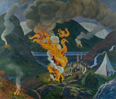 Fuoco di mezza estate da Nikolai Astrup