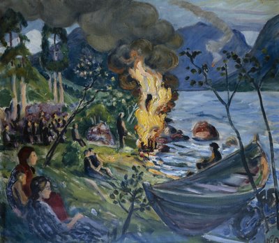Falò di mezza estate a Jølster da Nikolai Astrup