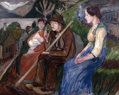 Autoritratto a casa da Nikolai Astrup