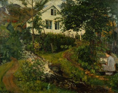 La vecchia canonica, prima del 1908 da Nikolai Astrup