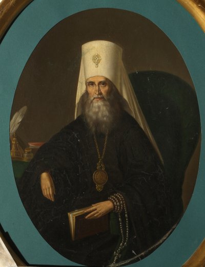 Ritratto del Metropolita Filaret di Mosca 1782-1867, anni 1860 da Nikolai Danilovich Sprevitch
