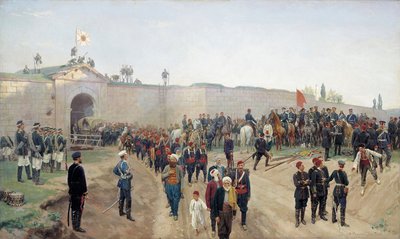 Capitolazione turca a Nikopol il 4 giugno 1877 da Nikolai Dmitrievich Dmitriev Orenburgsky