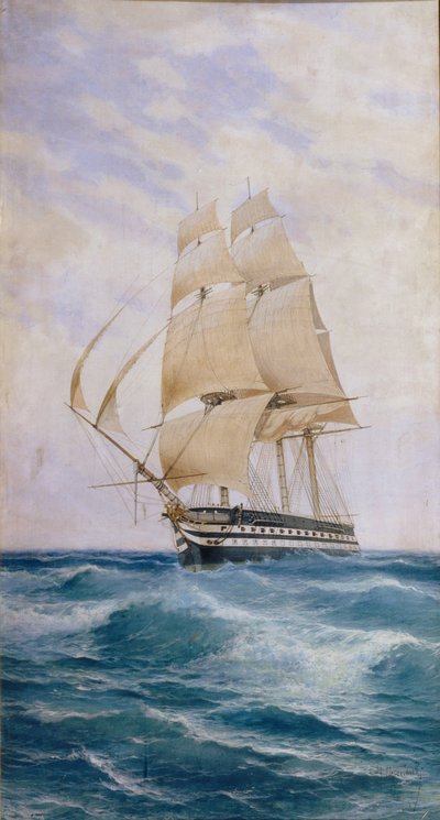 La nave sulla linea Imperatritsa Mariya da Nikolai Dmitryevich Prokofyev