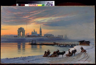 Vista del fiume Angara a Irkutsk in Siberia da Nikolai Florianovich Dobrovolsky