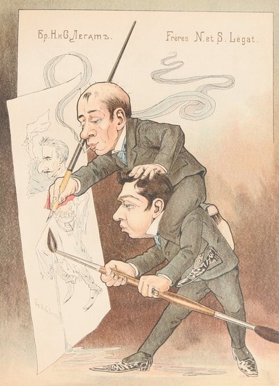 Auto Caricatura (dal Balletto Russo in Caricature) da Nikolai Gustavovich Legat