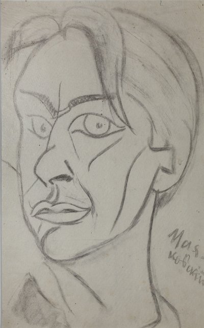 Poeta Vladimir Mayakovsky, 1893-1930, 1913 da Nikolai Ivanovich Kulbin