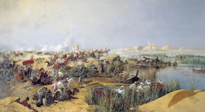 Truppe russe che attraversano il fiume Amu Darya da Nikolai Karasin