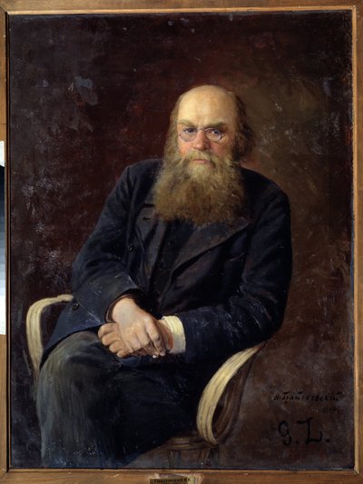 Ritratto dello scrittore Nikolay N. Zlatovratsky da Nikolai Karlovich Grandkovsky