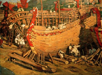 Costruzione di navi da Nikolai Konstantinowitsch Roerich